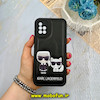 قاب گوشی Galaxy A51 سامسونگ اورجینال چرمی کلاسیک مشکی محافظ لنزدار ایربگ دار طرح KARL کد 58763