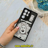 قاب گوشی Galaxy S23 Ultra سامسونگ اورجینال چرمی کلاسیک مشکی محافظ لنزدار ایربگ دار طرح سگ کد 58817