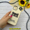 قاب گوشی iPhone 15 آیفون لدر دیزاین SOFT Lether Design سیلیکونی فانتزی عروسکی کیوت طرح گربه کیوت کرم کد 59038