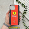 قاب گوشی iPhone 16 Pro Max آیفون هارد Hard چاپی درجه یک Car Design طرح اسپرت Ferrari مشکی کد 57775
