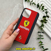 قاب گوشی iPhone 16 آیفون هارد Hard چاپی درجه یک Car Design طرح اسپرت Ferrari مشکی کد 57768