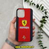 قاب گوشی iPhone 16 آیفون هارد Hard چاپی درجه یک Car Design طرح اسپرت Ferrari مشکی کد 57768