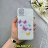 قاب گوشی iPhone 11 Pro Max آیفون اورجینال HI FRIEND لاکچری فانتزی اکلیلی طلقی لنز شاین طرح پروانه کیوت کد 59449