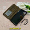 کیف گوشی Galaxy Note 10 سامسونگ مگنتی طرح چرم کتابی محافظ لنزدار بنددار سبز کد 59126