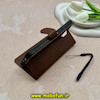 کیف گوشی Honor X6A آنر مگنتی طرح چرم کتابی محافظ لنزدار بنددار قهوه ای کد 59136