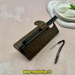کیف گوشی Honor X8A آنر مگنتی طرح چرم کتابی محافظ لنزدار بنددار سبز کد 59142
