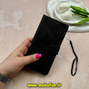 کیف گوشی Galaxy J6 Plus سامسونگ مگنتی طرح چرم کتابی محافظ لنزدار بنددار مشکی کد 59149
