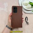 کیف گوشی Poco F3 - Mi 11i شیائومی مگنتی طرح چرم کتابی محافظ لنزدار بنددار قهوه ای کد 59174