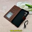 کیف گوشی Poco F3 - Mi 11i شیائومی مگنتی طرح چرم کتابی محافظ لنزدار بنددار قهوه ای کد 59174