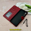 کیف گوشی Redmi 9T شیائومی مگنتی طرح چرم کتابی محافظ لنزدار بنددار قرمز کد 59181