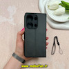 کیف گوشی Redmi Note 13 Pro 4G / Poco M6 Pro 4G شیائومی مگنتی طرح چرم کتابی محافظ لنزدار بنددار مشکی کد 59198