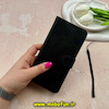 کیف گوشی Galaxy S21 Plus سامسونگ مگنتی طرح چرم کتابی محافظ لنزدار بنددار مشکی کد 59228