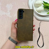 کیف گوشی Galaxy S21 Plus سامسونگ مگنتی طرح چرم کتابی محافظ لنزدار بنددار سبز کد 59232