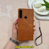 کیف گوشی Honor 9x / Y9 Prime 2019 هوآوی مگنتی طرح چرم کتابی محافظ لنزدار بنددار عسلی کد 59253