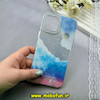 قاب گوشی iPhone 12 Pro Max آیفون اورجینال HI FRIEND لاکچری فانتزی اکلیلی طلقی لنز شاین طرح کهکشان کد 59465