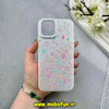 قاب گوشی iPhone 12 Pro Max آیفون اورجینال HI FRIEND لاکچری فانتزی اکلیلی طلقی لنز شاین طرح قلب کیوت کد 59466