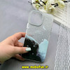 قاب گوشی iPhone 13 Pro Max آیفون اورجینال HI FRIEND لاکچری فانتزی اکلیلی طلقی لنز شاین طرح کهکشان کد 59473