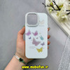 قاب گوشی iPhone 14 Pro Max آیفون اورجینال HI FRIEND لاکچری فانتزی اکلیلی طلقی لنز شاین طرح پروانه کیوت کد 59481