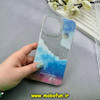 قاب گوشی iPhone 15 Pro Max آیفون اورجینال HI FRIEND لاکچری فانتزی اکلیلی طلقی لنز شاین طرح کهکشان کد 59487