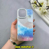 قاب گوشی iPhone 15 Pro Max آیفون اورجینال HI FRIEND لاکچری فانتزی اکلیلی طلقی لنز شاین طرح کهکشان کد 59487