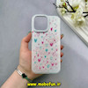 قاب گوشی iPhone 15 Pro Max آیفون اورجینال HI FRIEND لاکچری فانتزی اکلیلی طلقی لنز شاین طرح قلب کیوت کد 59488