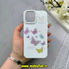 قاب گوشی iPhone 12 - iPhone 12 Pro آیفون اورجینال HI FRIEND لاکچری فانتزی اکلیلی طلقی لنز شاین طرح پروانه کیوت کد 59458