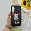 قاب گوشی Galaxy A25 سامسونگ اورجینال چرمی پافری فانتزی برجسته طرح خرس تدی RICCH مشکی کد 59324