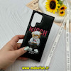 قاب گوشی Galaxy S23 Ultra سامسونگ اورجینال چرمی پافری فانتزی برجسته طرح خرس تدی RICCH مشکی کد 59380