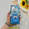 قاب گوشی Galaxy S23 Ultra سامسونگ اورجینال چرمی پافری فانتزی برجسته طرح سالیوان مشکی کد 59381