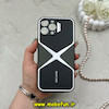 قاب گوشی iPhone 13 Pro Max آیفون اورجینال لاکچری دیزاین عنکبوتی GKK CASE آینه ای محافظ لنزدار طوسی کد 59286