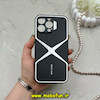 قاب گوشی iPhone 15 Pro Max آیفون اورجینال لاکچری دیزاین عنکبوتی GKK CASE آینه ای محافظ لنزدار مشکی کد 59289