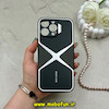 قاب گوشی iPhone 16 Pro Max آیفون اورجینال لاکچری دیزاین عنکبوتی GKK CASE آینه ای محافظ لنزدار خاکستری کد 59291
