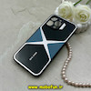 قاب گوشی iPhone 16 Pro Max آیفون اورجینال لاکچری دیزاین عنکبوتی GKK CASE آینه ای محافظ لنزدار آبی کد 59292