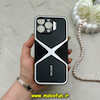 قاب گوشی iPhone 16 Pro Max آیفون اورجینال لاکچری دیزاین عنکبوتی GKK CASE آینه ای محافظ لنزدار مشکی کد 59293