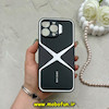 قاب گوشی iPhone 16 Pro Max آیفون اورجینال لاکچری دیزاین عنکبوتی GKK CASE آینه ای محافظ لنزدار خاکستری کد 59295