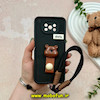 قاب گوشی Poco X3 - Poco X3 Pro شیائومی Solid کنفی لاکچری بند دار محافظ لنزدار طرح خرس تدی کیوت مشکی کد 59426