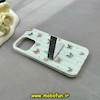 قاب گوشی iPhone 15 Pro Max آیفون اورجینال Unique Case فانتزی Hard لیزری استندشو طرح پروانه رنگی کیوت کد E6-59392