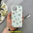 قاب گوشی iPhone 15 آیفون اورجینال Unique Case فانتزی Hard لیزری استندشو طرح پروانه رنگی کیوت کد 59391
