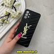 قاب گوشی Galaxy A13 4G سامسونگ پافر چرمی اورجینال Hard محافظ لنز دار طرح YSL مشکی کد 59697