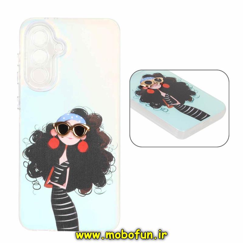 قاب گوشی Galaxy A36 سامسونگ فانتزی SO COOL لاکچری دخترانه کیوت عینک کرومی محافظ لنزدار نقره ای کد 48372