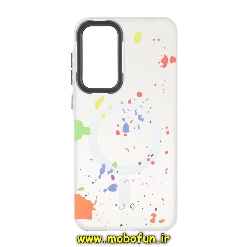 قاب گوشی Galaxy A36 سامسونگ پشت مات طرح مگ سیف آبرنگی Action کد 48374