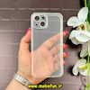 قاب گوشی iPhone 15 آیفون ژله ای شفاف بی رنگ ایربگ دار کپسولی محافظ لنز دار کد 59915