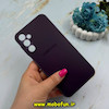 قاب گوشی Galaxy A24 سامسونگ مدل PVD ضد خش پشت گلس شیشه ای محافظ لنز دار بنفش کد 59507