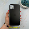 قاب گوشی iPhone 11 Pro Max آیفون مدل PVD ضد خش پشت گلس شیشه ای محافظ لنز دار مشکی کد 59532