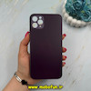 قاب گوشی iPhone 11 Pro Max آیفون مدل PVD ضد خش پشت گلس شیشه ای محافظ لنز دار بنفش کد 59533