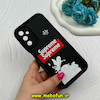 قاب گوشی Galaxy A14 سامسونگ طرح Solid عروسکی سیلیکونی برجسته محافظ لنزدار طرح Supreme مشکی کد 59568
