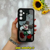 قاب گوشی Galaxy A35 سامسونگ طرح سیلیکونی Solid عروسکی کارتونی فانتزی چاپی محافظ لنزدار درجه یک طرح میکی موس مشکی کد 59632