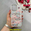 قاب گوشی iPhone 14 Pro Max آیفون اورجینال فانتزی سخت لنز کرومی یخی طرح پاپیونی Luck کد 59694