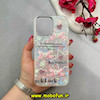 قاب گوشی iPhone 15 Pro Max آیفون اورجینال فانتزی سخت لنز کرومی یخی طرح پاپیونی Luck کد 59696