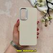 قاب گوشی Galaxy A05S سامسونگ لدر دیزاین SOFT Lether Design سیلیکونی طرح چرم کرم کد 59807